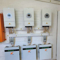 Batterie de stockage Deye tout-en-un BESS 10kWh 20kWh au lithium-ion et onduleur hybride MPPT monophasé 5kW 6kW pour système domestique