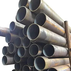 Welded Spiral A500 Black Steel Tubes For Welding 2 Inch Exhaust Pipe Drainage Tube Manufacturers