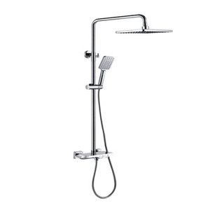 Top 100 ali baba chine Thermostatique douche contemporain ensemble de douche de bain mitigeur en laiton pour salle de bain - Product Image 1