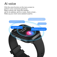 VALDUS Montre Connectée Santé ECG Écran Tactile HD Oxygène Sanguin Fréquence Cardiaque ECG IP67 Plusieurs Modes Sportifs VE12