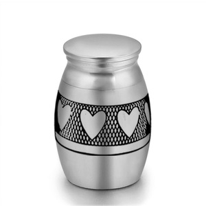 Guci Kenangan Hewan Peliharaan Modern Mini Persegi Panjang dari Baja Tahan Karat untuk Abu Kremasi - Buatan Tangan Tahan Air, Dapat Disesuaikan dengan Pola/Teks - Product Image 6