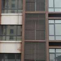 Obturateur en aluminium français de taille personnalisée, panneau de persienne en alliage horizontal au design moderne pour une utilisation en entrepôt directement de l'usine en Chine