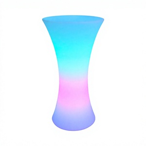 Table de bar LED rechargeable 16 couleurs IP65 étanche LLDPE Table de cocktail RGB pour discothèque mariage - Product Image 1
