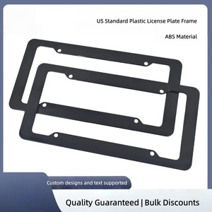 Marco de Matrícula de Plástico Estándar Estadounidense en Oferta, Marco Plano para Matrícula de Automóvil - Product Image 2