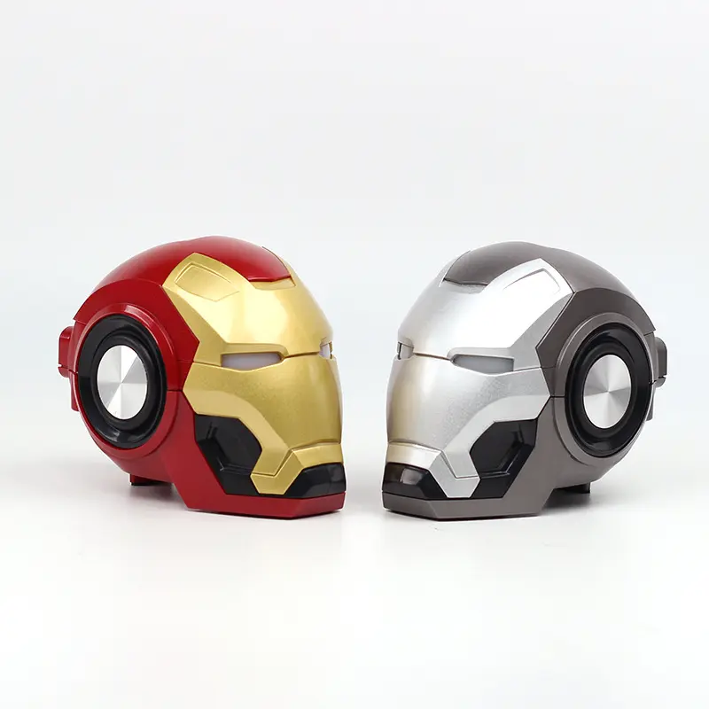 Buona vendita Mini Cartoon Gift Creative Speaker FM USB Bass Iron Man altoparlante Wireless