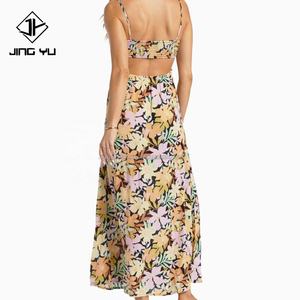 Robe modeste à imprimé hawaïen, tissu à imprimé floral hawaïen, vêtements hawaïens, design d'été pour femmes, robe décontractée personnalisée, robe creuse pour femmes - Product Image 5