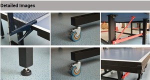 Chất lượng cao 18mm Độ dày hàng đầu có thể tháo rời trong nhà <span class=keywords><strong>ping</strong></span> <span class=keywords><strong>pong</strong></span> sản phẩm ngoài trời bảng bóng bàn - Product Image 6