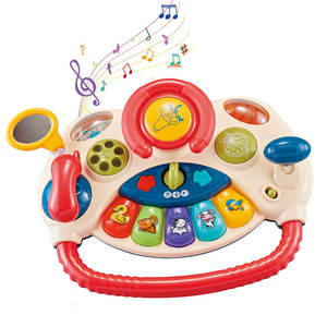 Juguetes educativos interactivos Musical <span class=keywords><strong>volante</strong></span> conducción coche juegos bebé electrónico niños <span class=keywords><strong>volante</strong></span> juguete - Product Image 1