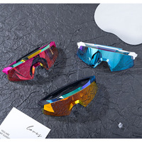 Lunettes de cyclisme complètes % Cycling Goggles, moulées en 3D, coupe-vent, haute définition, résistantes aux chocs, avec plaquettes nasales réglables, unisexe, pour le cyclisme sur route et les sports