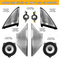 ICarsin G30 penutup Speaker LED, lampu suasana untuk BMW 5 Series G30 klakson Tweeter depan bercahaya
