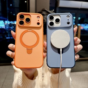 business Antiskid frame matte magnetic phone <b>case</b> for iPhone 17 with ring holder back cover for samsung Galaxy S26 A57 A36 A37 - Product Image 2