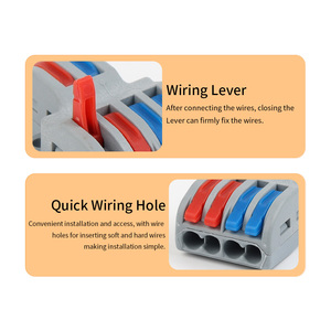 Conectores <span class=keywords><strong>de</strong></span> Cable Rápidos DIY GO SPL, Conector Universal Compacto <span class=keywords><strong>de</strong></span> Palanca para Conductor, Conector <span class=keywords><strong>de</strong></span> Empalme <span class=keywords><strong>de</strong></span> Cable Eléctrico, Bloque <span class=keywords><strong>de</strong></span> Terminales <span class=keywords><strong>de</strong></span> Empuje - Product Image 3