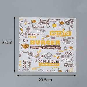 Papier sulfurisé pour hamburgers et feuilles de papier sulfurisé personnalisées en usine, vente chaude, papier à sandwich, emballage alimentaire - Product Image 3