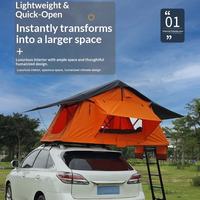 Tente de toit de SUV légère quatre saisons imperméable à double couche en alliage d'aluminium aéronautique 4x4 avec matelas épaissi pour camping