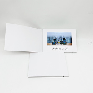 Venta caliente 7 pulgadas LCD Video Folleto Tarjeta <span class=keywords><strong>de</strong></span> felicitación Cubierta suave para regalo <span class=keywords><strong>de</strong></span> invitación <span class=keywords><strong>de</strong></span> <span class=keywords><strong>boda</strong></span> Libro <span class=keywords><strong>de</strong></span> video económico - Product Image 1