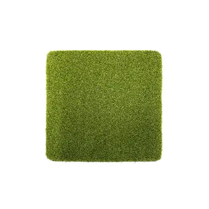 批发室内铺路16毫米高尔夫草垫户外运动地板高尔夫用绿色人造草
