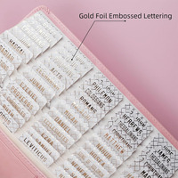 Onglets de Bible blancs laminés avec lettrage en relief doré, onglets de Bible espagnols pour femmes et hommes