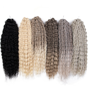 Extensions de cheveux synthétiques ARIEL résistantes à la chaleur, ondulées profondes, effet vague d'eau, en <span class=keywords><strong>fibre</strong></span> haute température, fabriquées à la machine - Product Image 6
