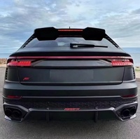 Kit carrosserie style RSQ8 avec calandre de pare-chocs avant, diffuseur arrière SQ8 et embouts d'échappement pour Audi Q8 2018-2022 - Pièces extérieures