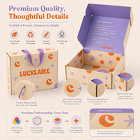 Boîte-cadeau de snacks haut de gamme avec impression personnalisée pour les marques de fruits secs, de café et d'aliments sains, avec poignée en ruban