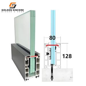 GS Garde-corps de sécurité pour balcon Garde-corps en aluminium et verre pour maisons modernes - Product Image 2