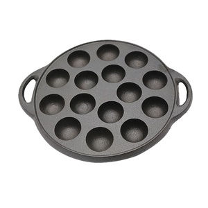 Hot Sell <strong>Round</strong> Cast Iron Bakeware Fried <strong>Egg</strong> Cake Baking <strong>Pan</strong> with Nonstick Coating - Product Image 1