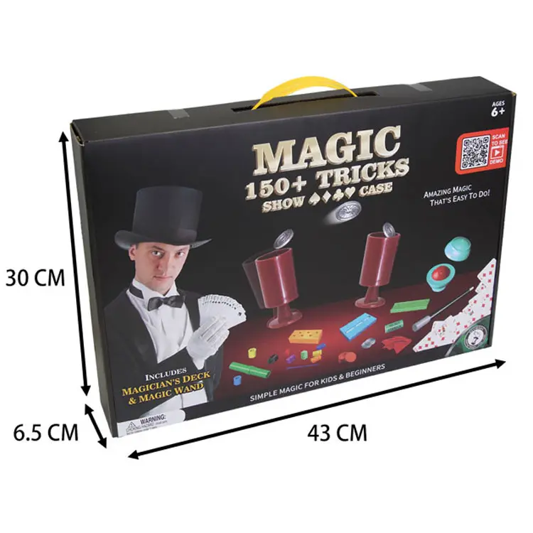 New Kids 2020 Magic Props Plastic Magic Game Set With 150 Tricks