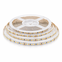 Bande LED Flexible 120/240 LED, CRI élevé Ra90, Largeur 8mm/10mm/15mm, Blanc Chaud pour Décoration Intérieure d'Armoires