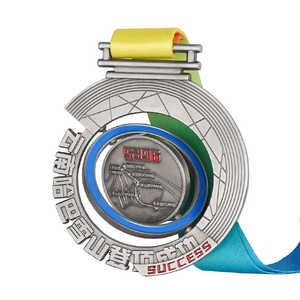 Medallas Personalizadas al por Mayor con Cintas, Medallas Deportivas de Metal Conmemorativas para Finalistas de Competición, Grabadas con Láser - Product Image 5