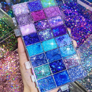 Paleta de Sombras de Ojos Metálicas con Brillo Oscuro, Gel Líquido, Venta al por Mayor, Gel de Brillo Cosmético Personalizado con Efecto Camaleón Cromado - Product Image 6