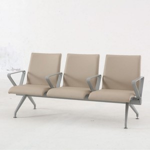 Sillas de Espera Ssouy, Hilera de Asientos Azul Gris Beige con Pasamanos SD-985, Asientos Públicos - Product Image 3