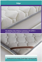Surmatelas en mousse à mémoire de forme, confortable et doux, haute densité, en Gel polyester élastique, g