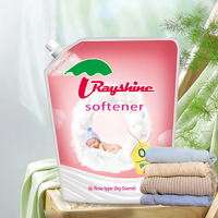 Rayshine Pelembut Pakaian Cair Ramah Lingkungan Aroma Mawar 15-30% Bahan Aktif untuk Pakaian 2KG Kemasan Plastik