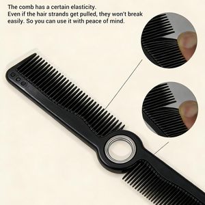 Peigne de barbier personnalisé avec logo, résistant à la chaleur, à queue pointue, à dents fines, pour salon de coiffure, coiffage, coupe, peigne à queue de rat - Product Image 3