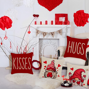 Housse <span class=keywords><strong>de</strong></span> <span class=keywords><strong>coussin</strong></span> personnalisée avec logo, écologique, 600TC, amovible et lavable, imprimé brodé <span class=keywords><strong>de</strong></span> Noël - Product Image 1