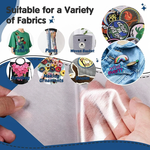 Feuilles de colle thermofusible double face professionnelles haute résistance pour patchs brodés en <span class=keywords><strong>tissu</strong></span>, format A4, 20 pièces - Product Image 4