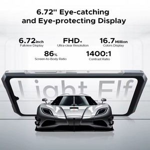 Prima mondiale DOOGEE Blade <span class=keywords><strong>GT</strong></span> rough Phone 6.72 ''FHD + 120Hz LED effetto luce 12GB RAM 256GB ROM 5500mAh batteria Android 14 - Product Image 4