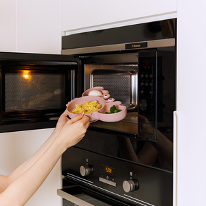 Es-pro ODM/OEM Silicone bé ăn đặt bán buôn bộ đồ ăn ăn an toàn sản phẩm BPA miễn phí hút tấm bát đặt spoonfork mat - Product Image 6