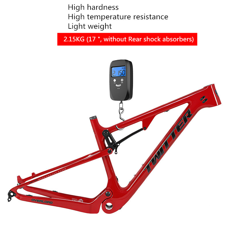 OEMカーボンファイバーMTBバイクフレーム27.5中国製サイズ15/17