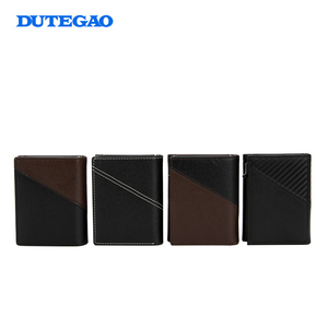 Người đàn ông công suất cao của RFID an toàn chính hãng da bò Ví da với tự động pop-up thẻ tín dụng <span class=keywords><strong>clip</strong></span> và an ninh hộp thẻ - Product Image 1