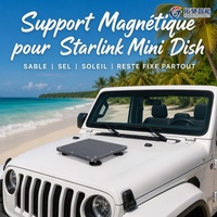 Dudukan Magnetik 220lbs Berbahan Aluminium T6 dengan Penutup PC Tahan Cuaca untuk Pemasangan di Atap Mobil, Cocok untuk Mini Dish, SUV, RV, dan Berkemah