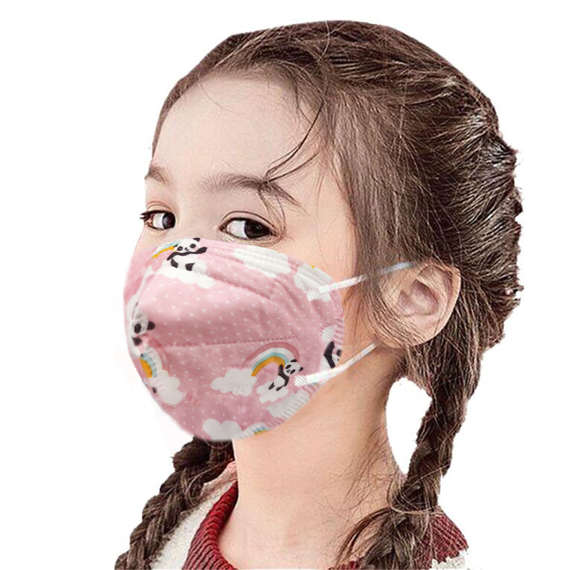 2021 Fashion School Use KN 95 Facemask Earloop 5 Layers Respiratory Protection Mouth Cover 5-ply Child KN95 Mask For Kids