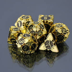 Ensemble de dés LOVE creux en métal pour DND, Dungeons and Dragons, jeu de dés de rôle, TRPG, dés Cthulhu - Product Image 2