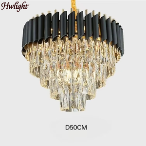 Lámpara Colgante de Cristal Moderna Personalizada, Lámpara de Araña de Lujo Nórdica, Lámpara de Suspensión para Sala de Estar de Hotel, Decoración para Bodas - Product Image 1