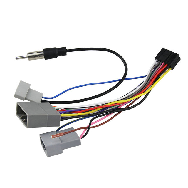 High Quality Car Radio Harness Power Cable Connector Android GPS Navigation Wire Harness Adapter Socket Kit
