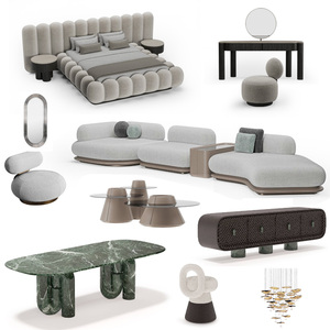 Soluzione Completa per Arredamento di Lusso per Salotti di Ville: Divano Moderno di Alta Gamma e Confortevole per Designer - Product Image 1