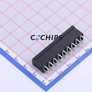 JL212V-50009B01 Spring Terminal Block Through hole Component (THT),P=5mm Connector 1x9P 5mm Black Through Hole - Product Image 2