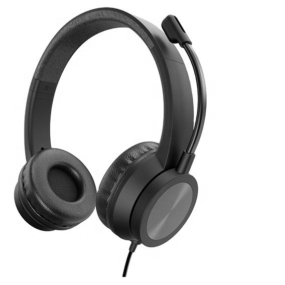 Wired Business Enc Noise Canceling Headset for Call Center Office Professional Use USB/RJ/QD Interfaces 3.5mm Mic Volume Control