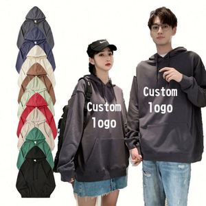 Blank Custom Long Sleeve Winter Cotton French Terry Pullover Sweatshirt <b>Thin</b> Couple Crew Neck <b>Hoodies</b> & Sweatshirts - Product Image 4
