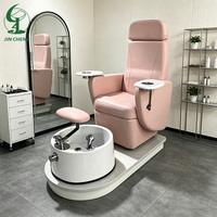 Jincheng Vente en gros Chaise longue de salon de manucure moderne électrique rotative professionnelle Chaise de pédicure pour spa et pieds